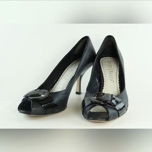 White House Black Market Buckle Detail Heels